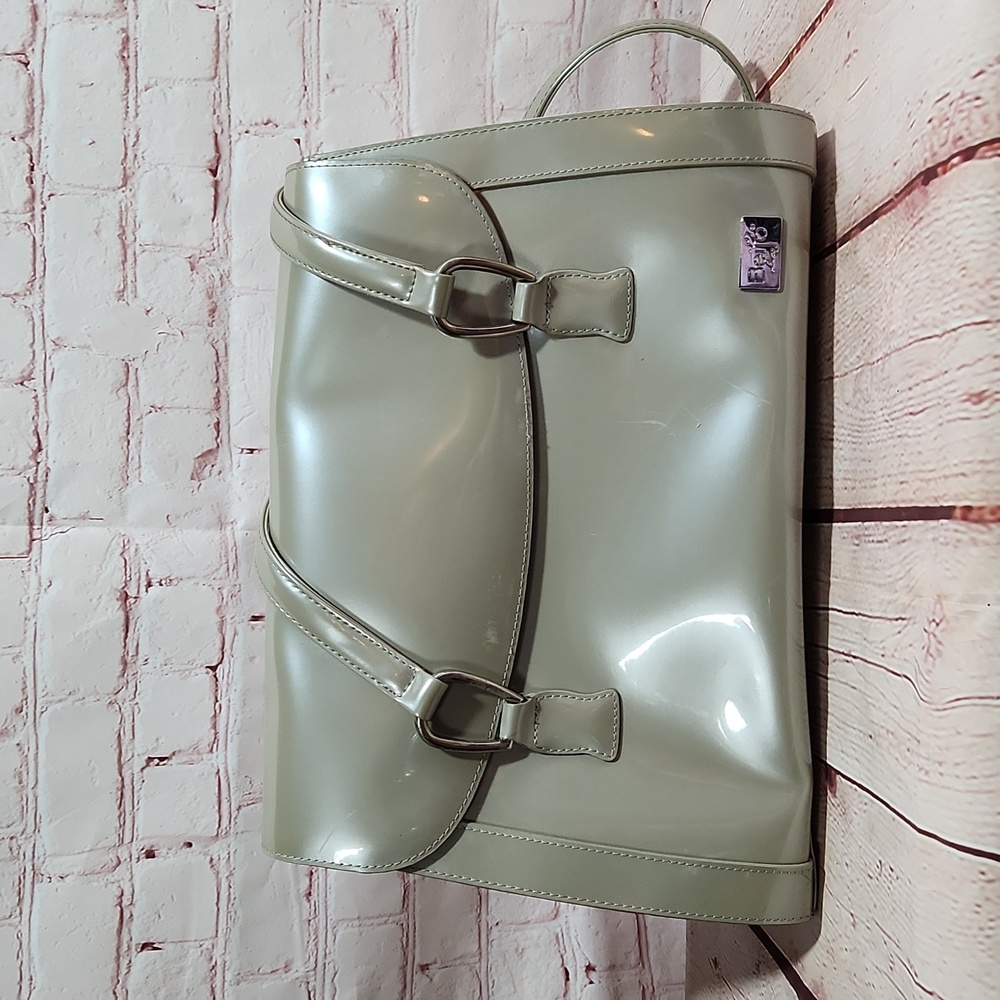 BEIJO Patent Leather Satchel Purse